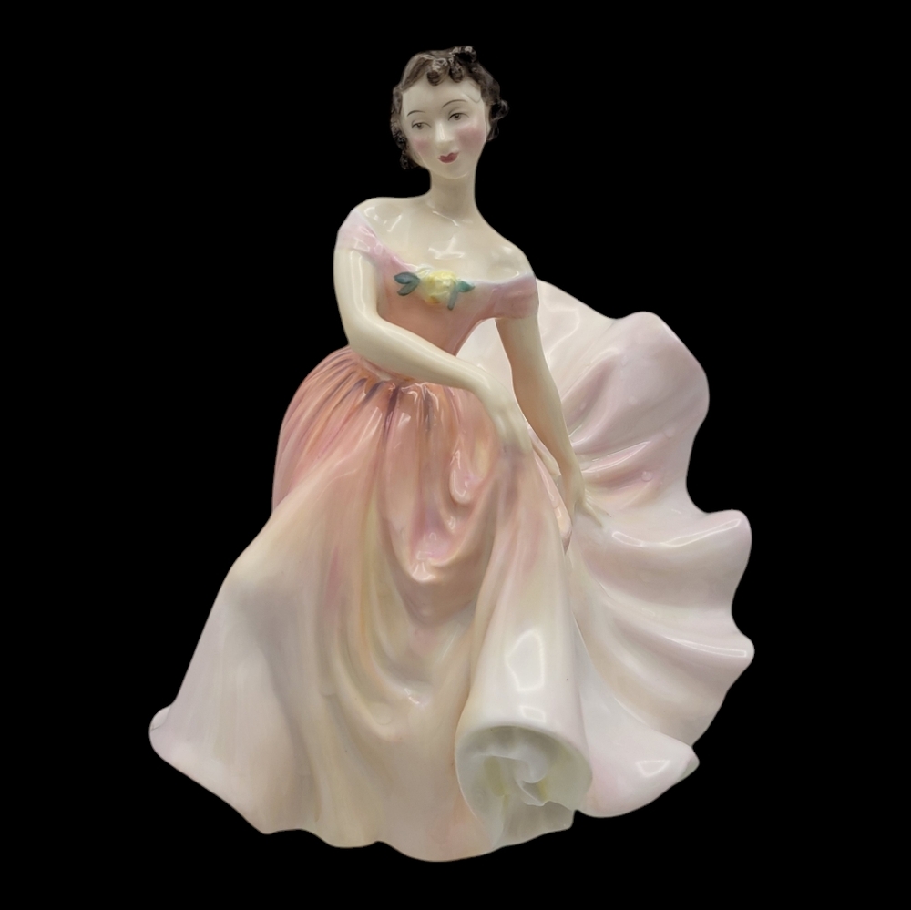 Vintage 1954-69 Royal Doulton The Polka Bone China England HN2156 Figurine lady